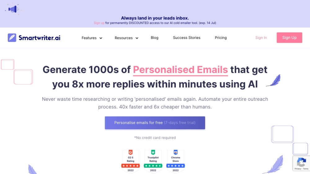 SmartWriter: AI Email & LinkedIn Tool for Personalized Outreach