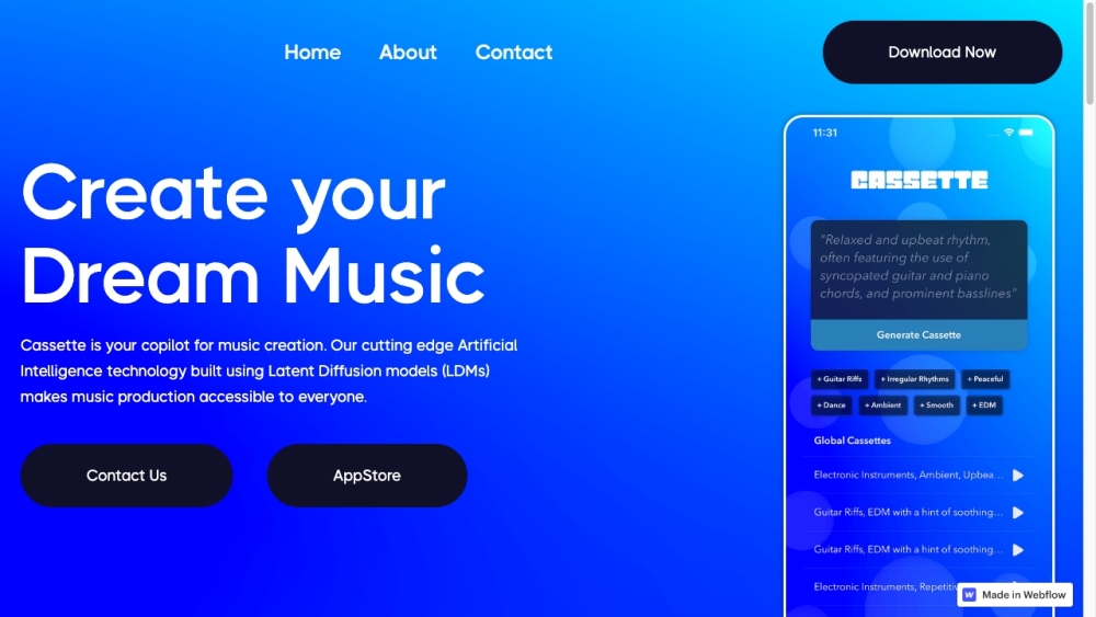 CassetteAI: AI Music Creation & Customization Tool for Everyone