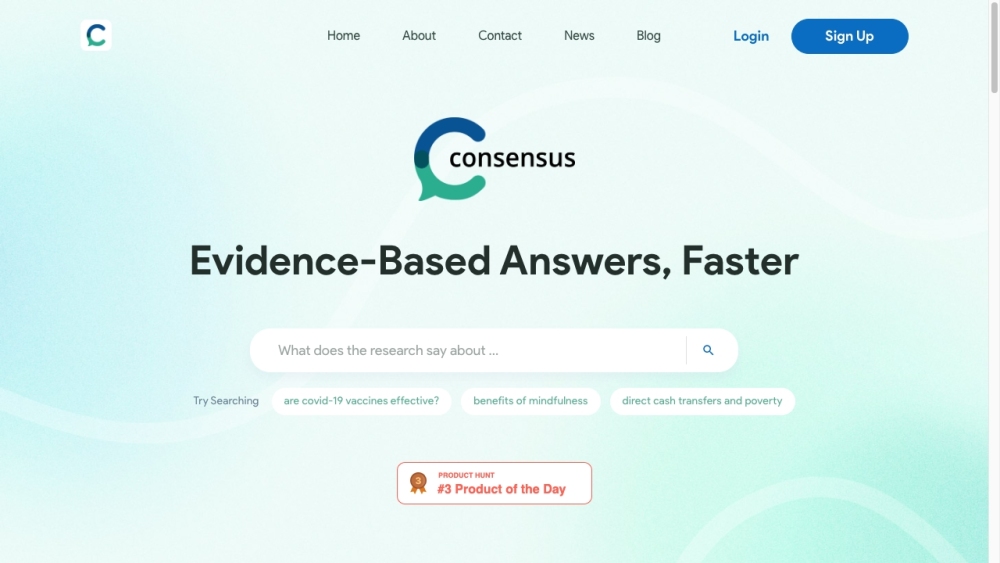 Consensus: AI-Powered Search Engine for Research Paper Insights