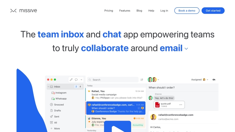 Missive: Team Collaboration, Email, Chat & Task Management