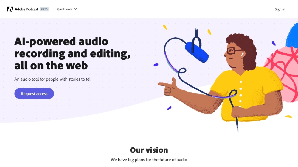 Adobe Podcast: AI Recording, Transcription, Editing & Sharing Platform