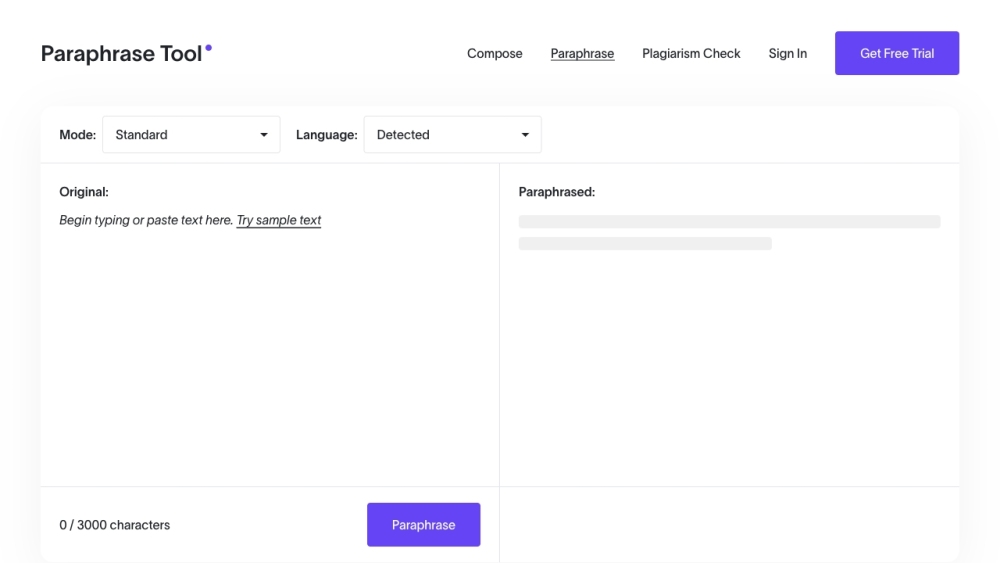 Paraphrase Tool: Reword, Rewrite, Grammar Check, Eliminate Plagiarism