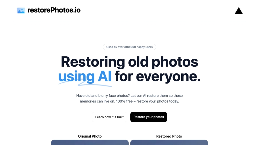 RestorePhotos.io: AI Tech for Restoring Old, Blurry Face Photos