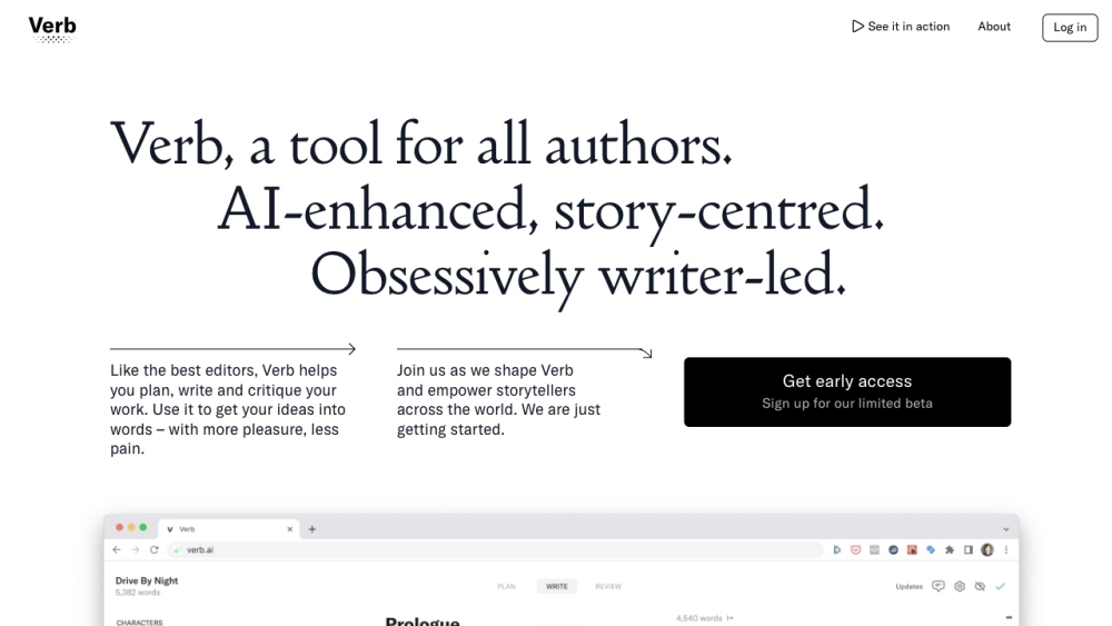 Verb: AI-Powered Writing Tool - Plan, Write, and Get Feedback