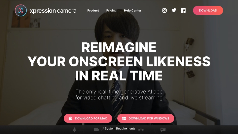 XpressionCamera: Transform Persona in Real-Time Video Chats