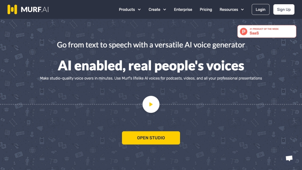 Murf AI: Advanced Voice Generator, 120+ Voices, 20 Languages