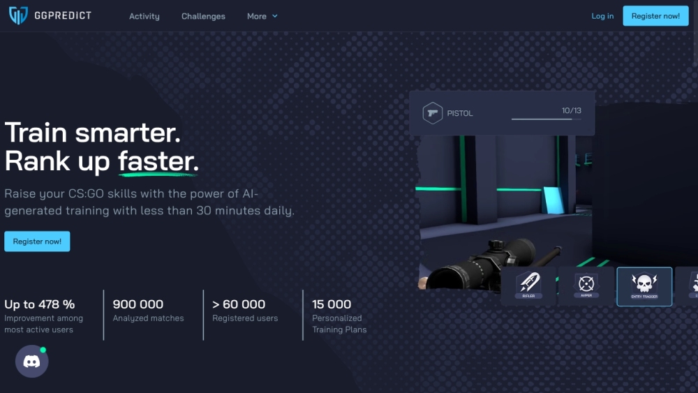GGPredict.io: AI Tools, Training & Performance Analysis for CS:GO