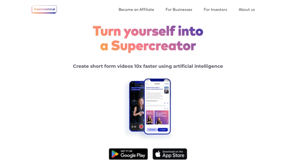 Supercreator.ai: AI Video Creation for TikTok, Reels, Shorts & More