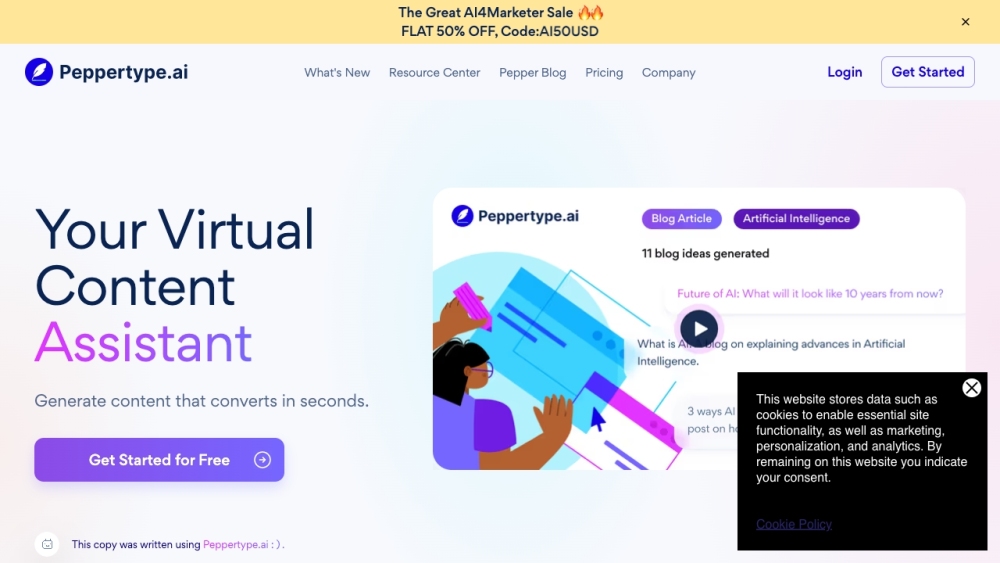 Peppertype.ai: AI Content Creation, Analysis, and Collaboration Tools