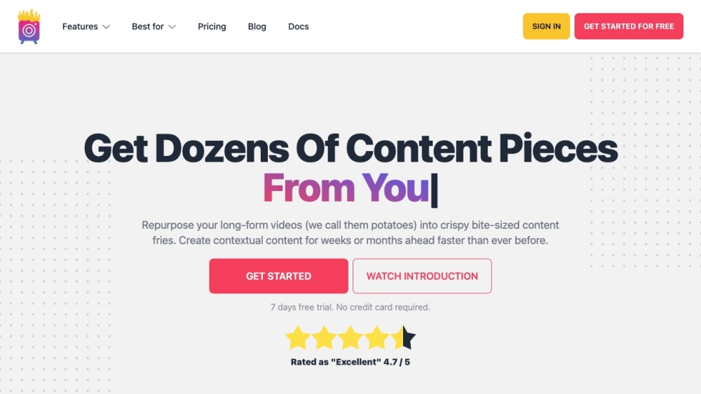 ContentFries: Quick, Engaging Content Creation from Videos