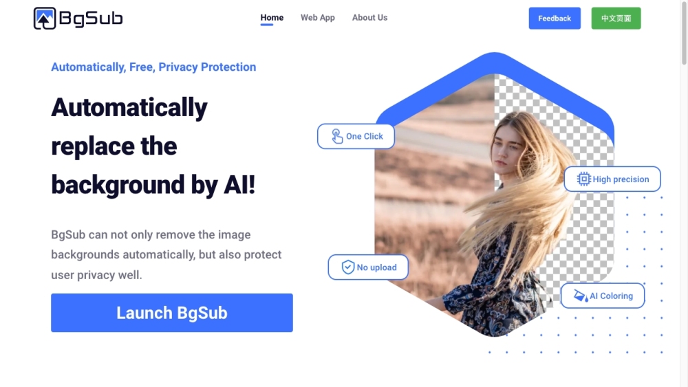 BgSub: AI Tech for Automatic Image Background Removal & Replacement