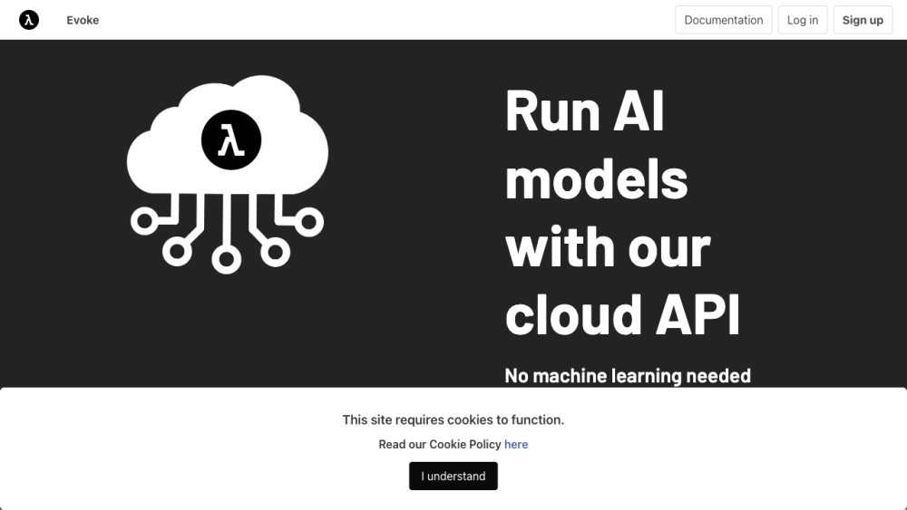 Evoke: Host AI Models on Cloud via APIs, No Costly Setup