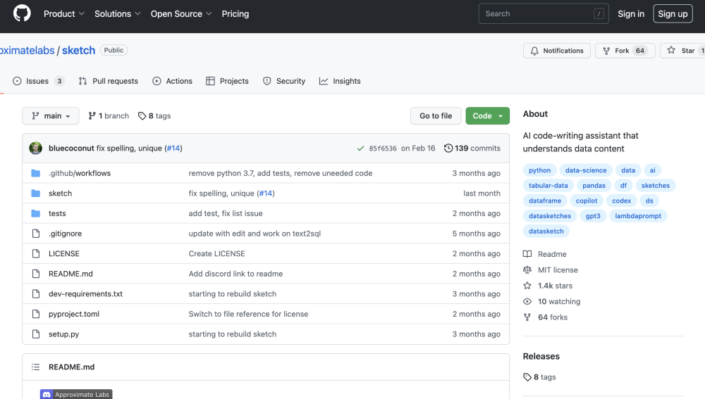 Sketch: AI Code-Writing Assistant for Pandas Users : Key Features