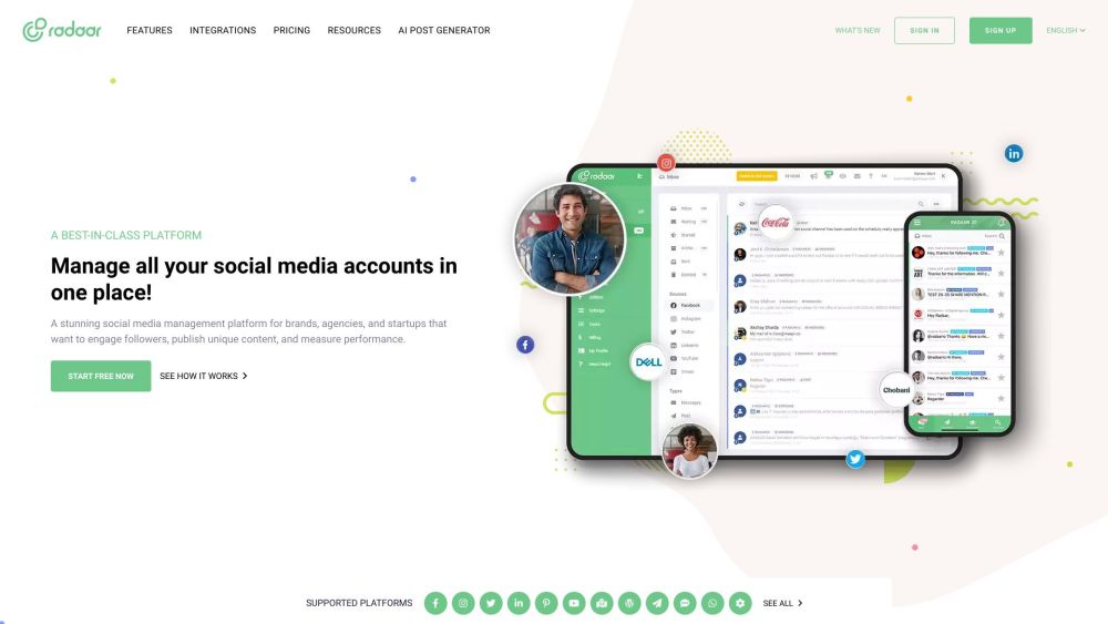 RADAAR: Comprehensive Social Media Management & Analytics Tool