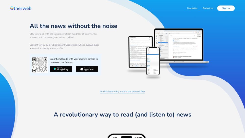 Otherweb: High-Quality News, Web Search, Podcasts & Clutter-Free Info