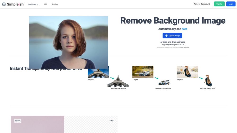 simpleish.io: One-Click Online Background Removal Tool for Images