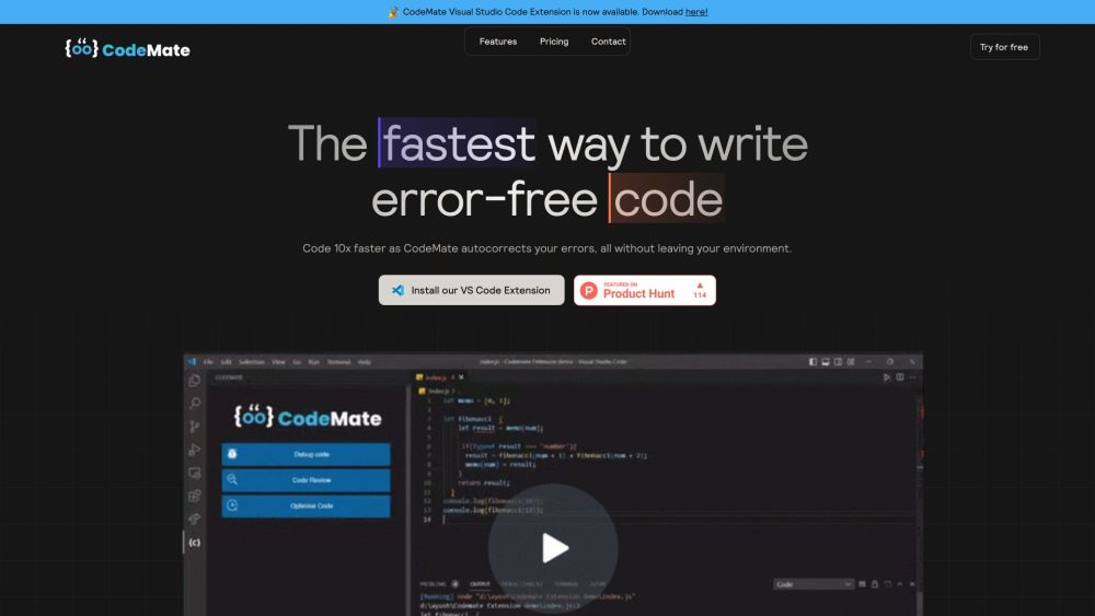 CodeMate: Autocorrects Coding Errors, Boosts Programmer Efficiency