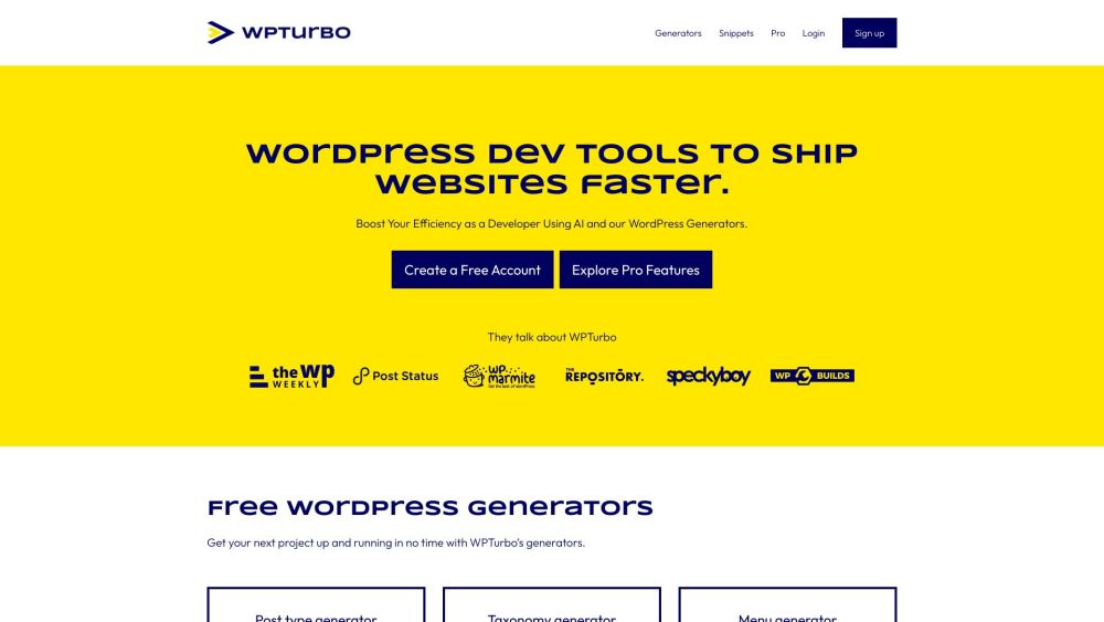 WPTurbo: Powerful WordPress Tools to Enhance Workflow & Productivity