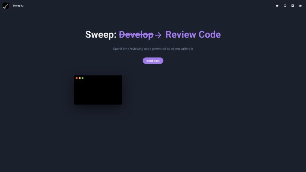 Sweep : Use cases, Pricing, Reviews, Core features, alternatives