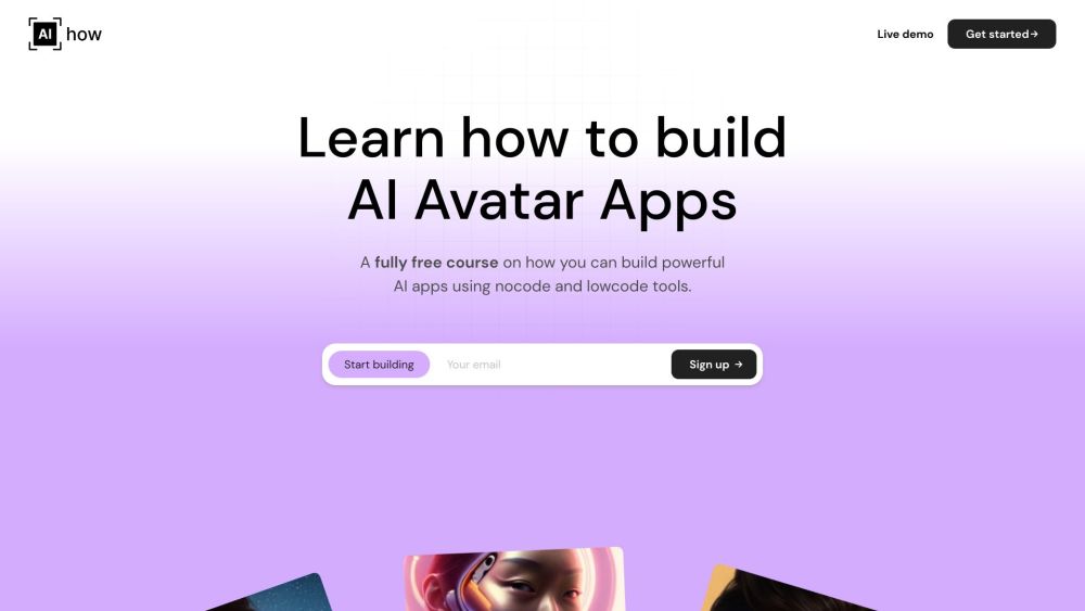 Build AI Avatar apps: Free Course, No-Code Tools, Custom AI Models