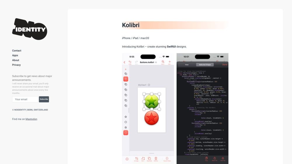 Kolibri: Create Stunning SwiftUI Designs & Automate Code Generation