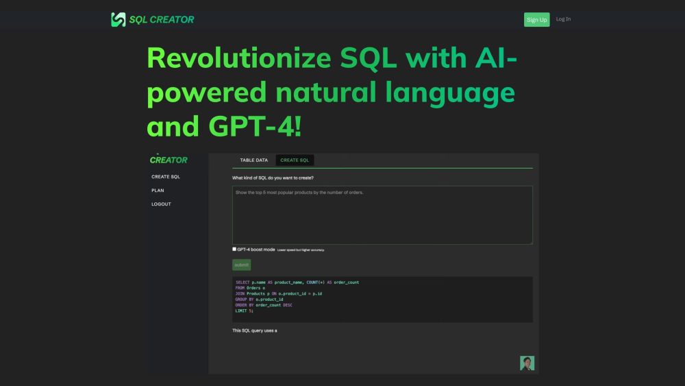 SQL CREATOR: AI-Powered SQL Query Writing with NLP & GPT-4