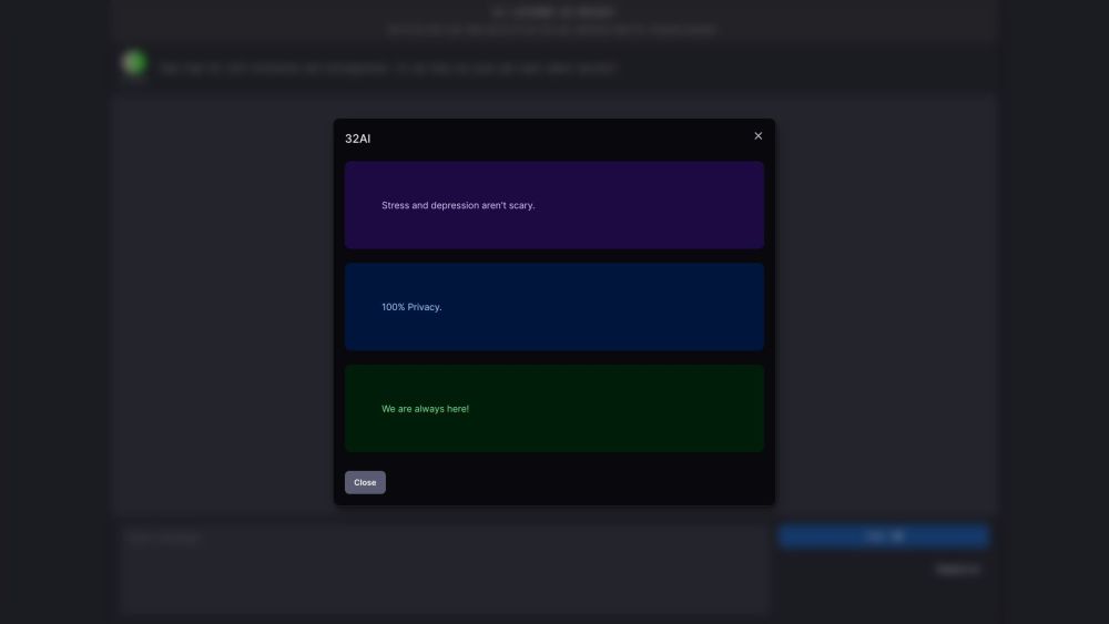 32AI: AI-Powered Counseling for Mental Health & Well-being - Online Support