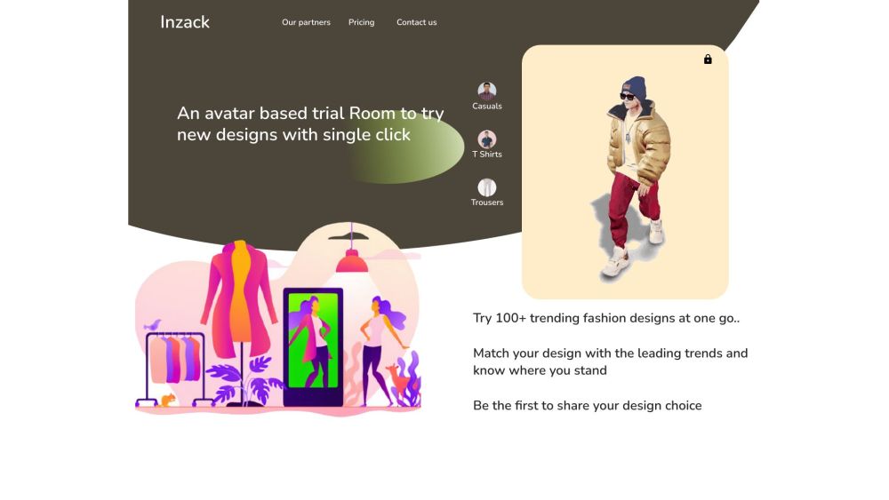 Inzack Platform: Try Various Shirt & Trouser Designs with One Click