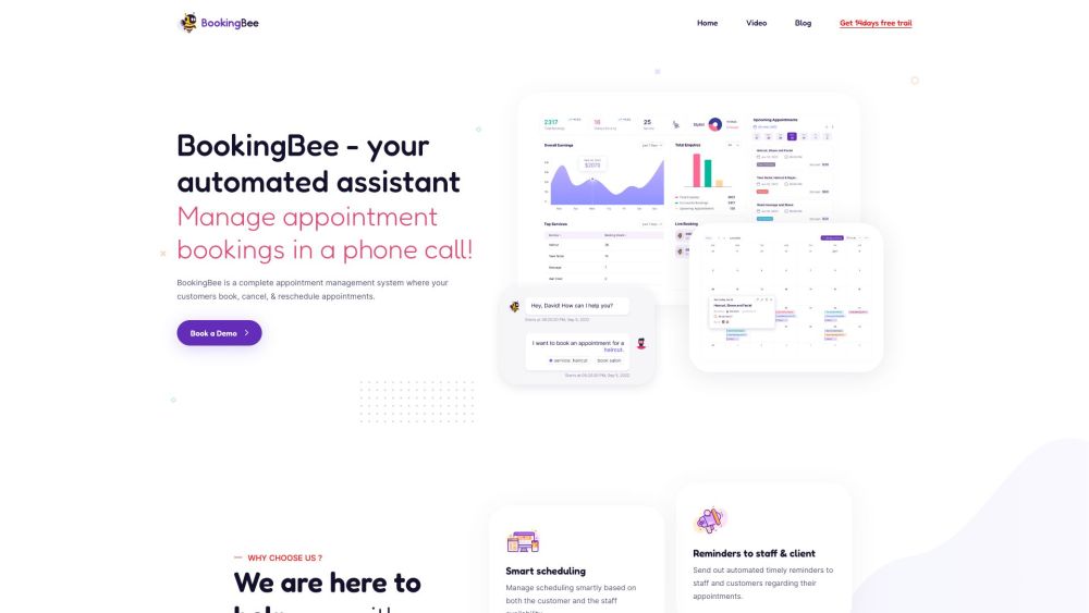 BookingBee: AI Appointment Manager, Scheduler, Voice AI for Salons