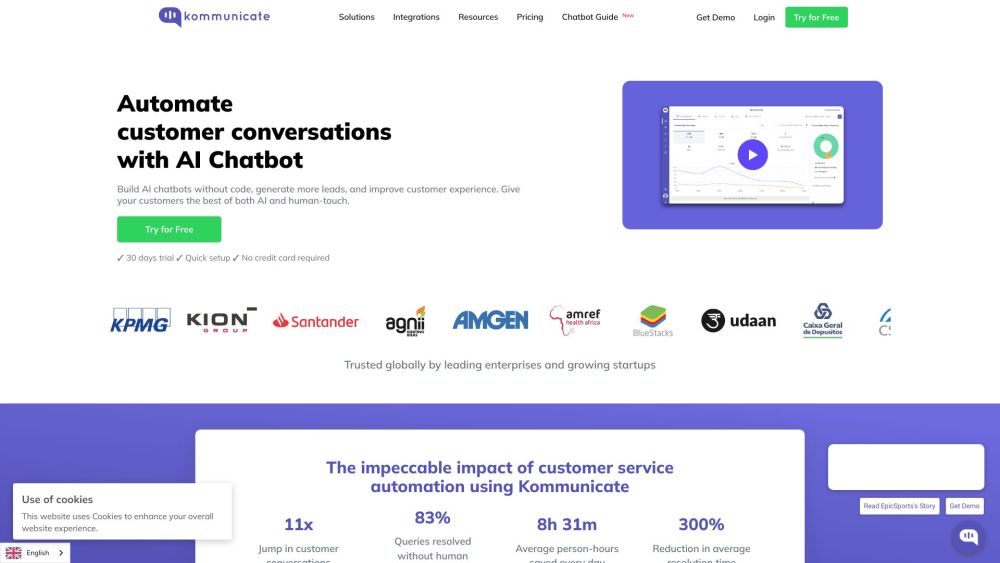 Kommunicate: Build, Deploy & Maintain Powerful Chatbots for Web & Mobile