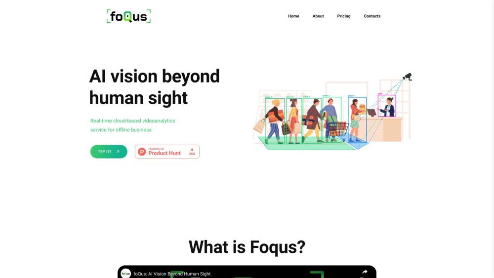 Foqus.live: AI Vision, Real-Time Cloud Video Analytics for Businesses