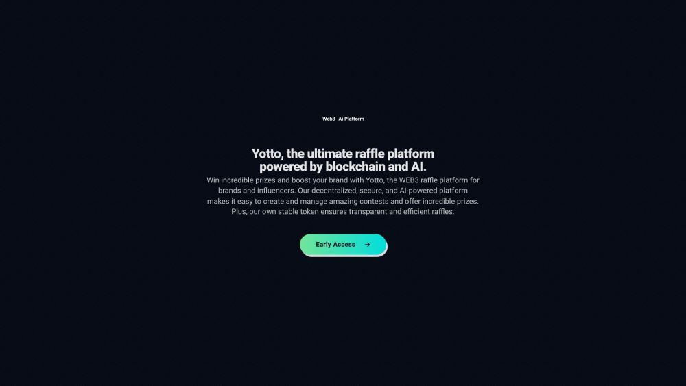 Yotto Web3: Decentralized, Secure, AI-Powered Raffle Platform