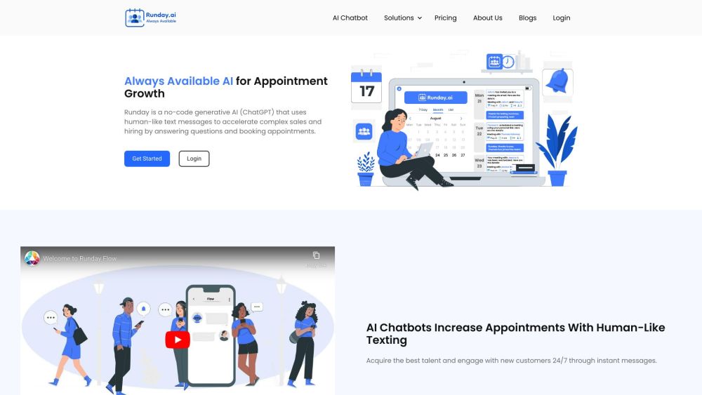 Runday Home : AI Bots for Enterprises, 24/7 Engagement, Payment Processing