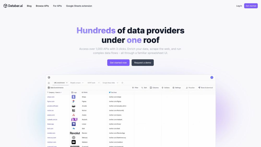 Databar.ai: Code-Free Data Collection & Enrichment from 1000s of Sources