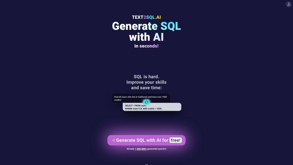 Text2SQL.AI : Use cases, Pricing, Reviews, Core features, alternatives