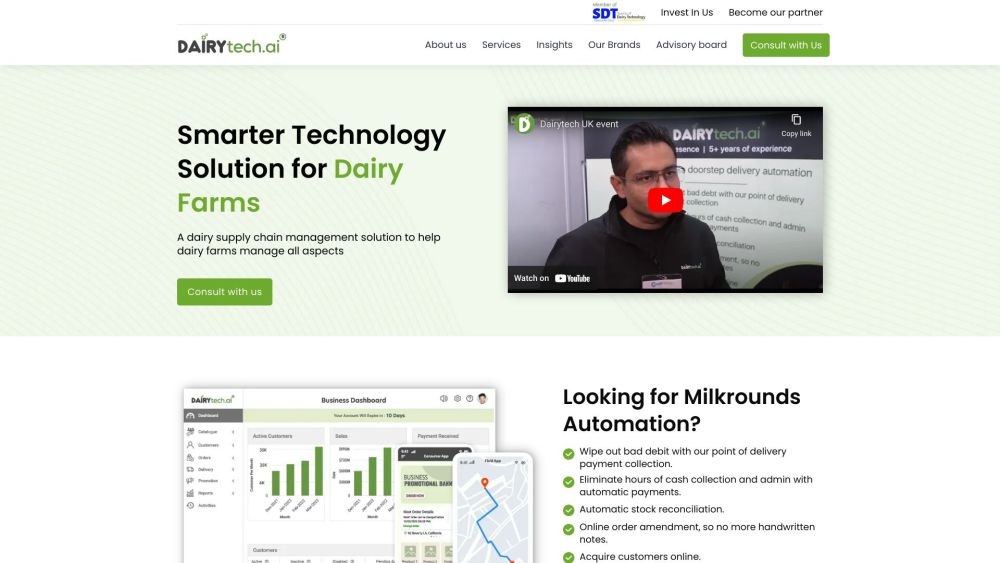 Dairytech.ai: Optimize Dairy Supply Chain with Tech Solutions