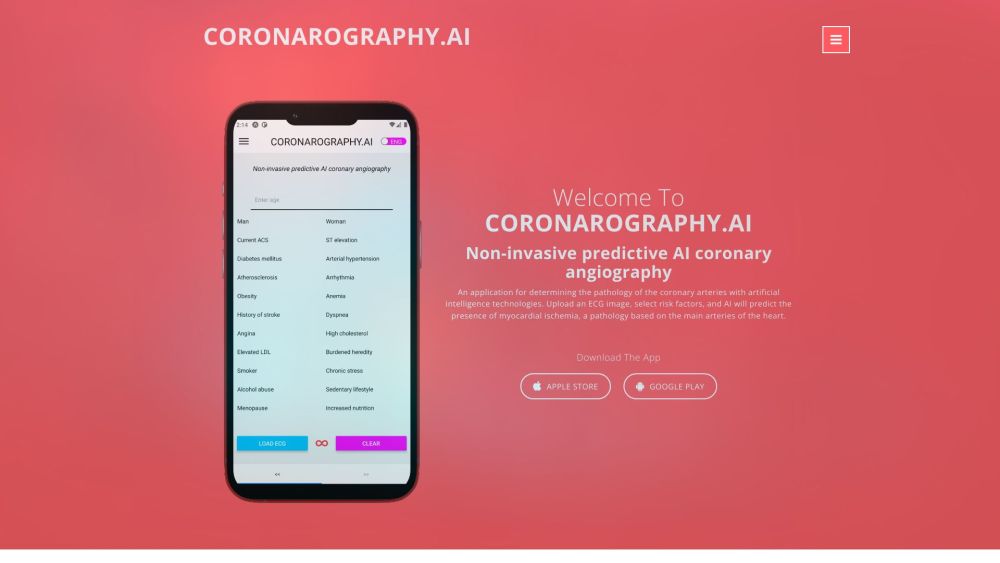 Coronarography.AI: AI Predicts Coronary Pathology from ECG Images