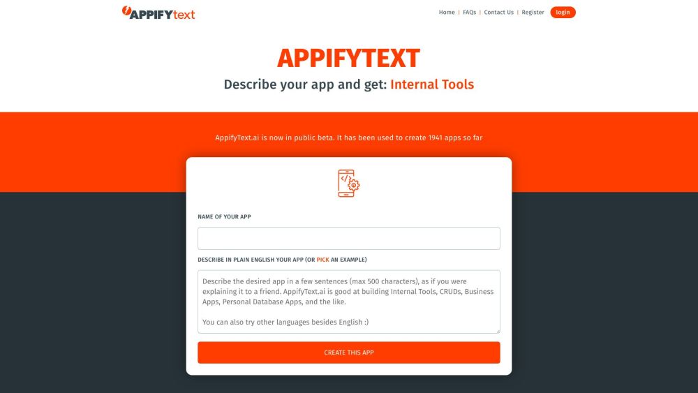 AppifyText.ai: Create Apps Fast with AI, Instant Descriptions & Installs