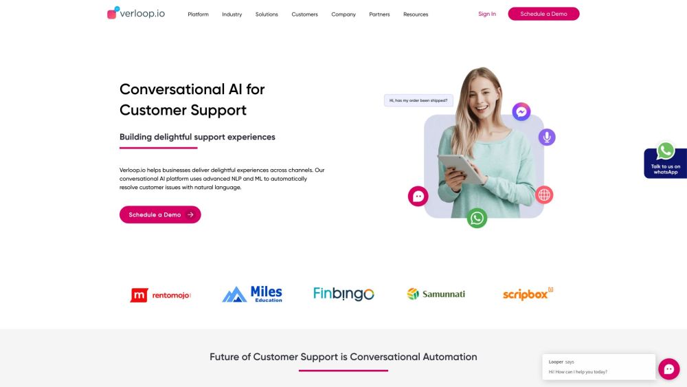 Verloop.io: AI-Powered Chatbots for Enhanced Customer Support Automation