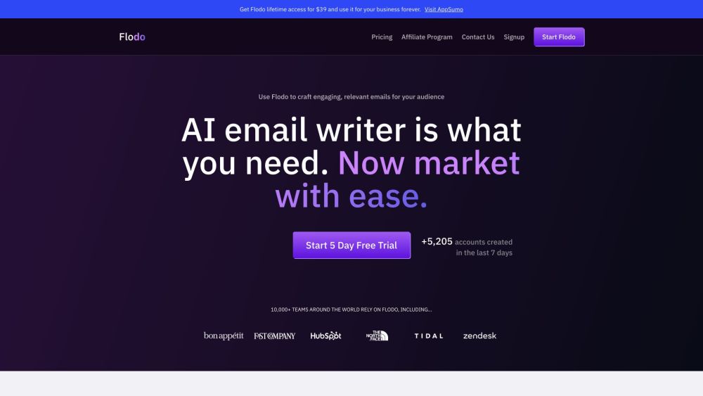 Flodo: AI Email Tool for Effortless, Professional, and Compelling Content