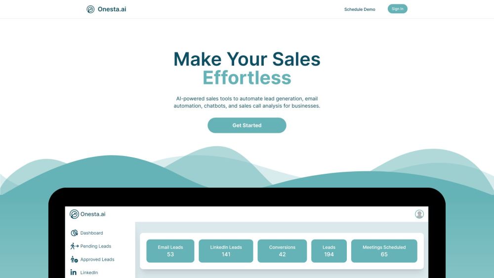 Onesta.ai: AI Sales Tool, LinkedIn Lead Gen & Zoom Call Analysis