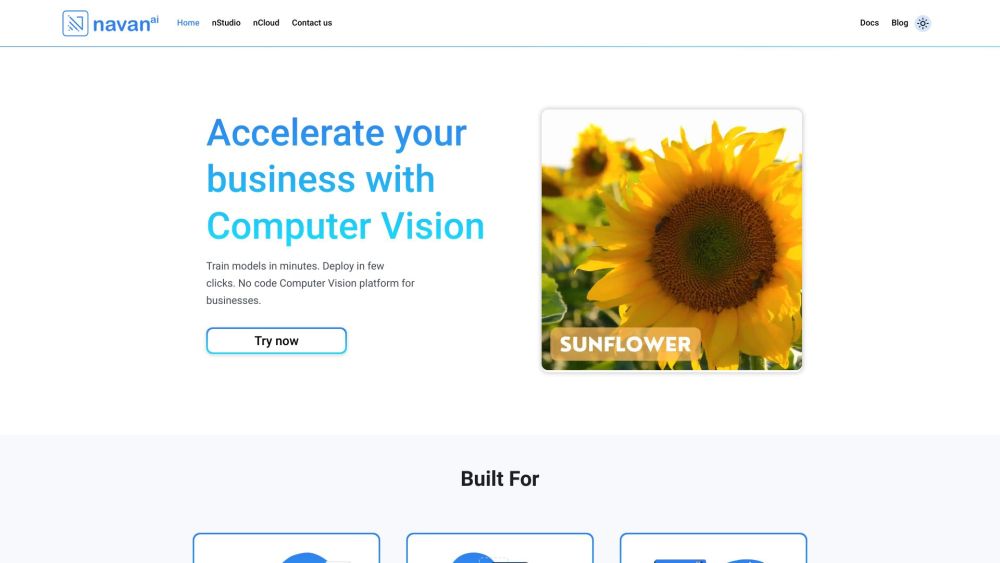 'Navan.ai: No-Code Platform for Building Computer Vision Models'