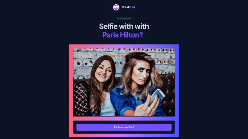 Maskr.AI: AI-Generated Celebrity Selfies Instantly Online