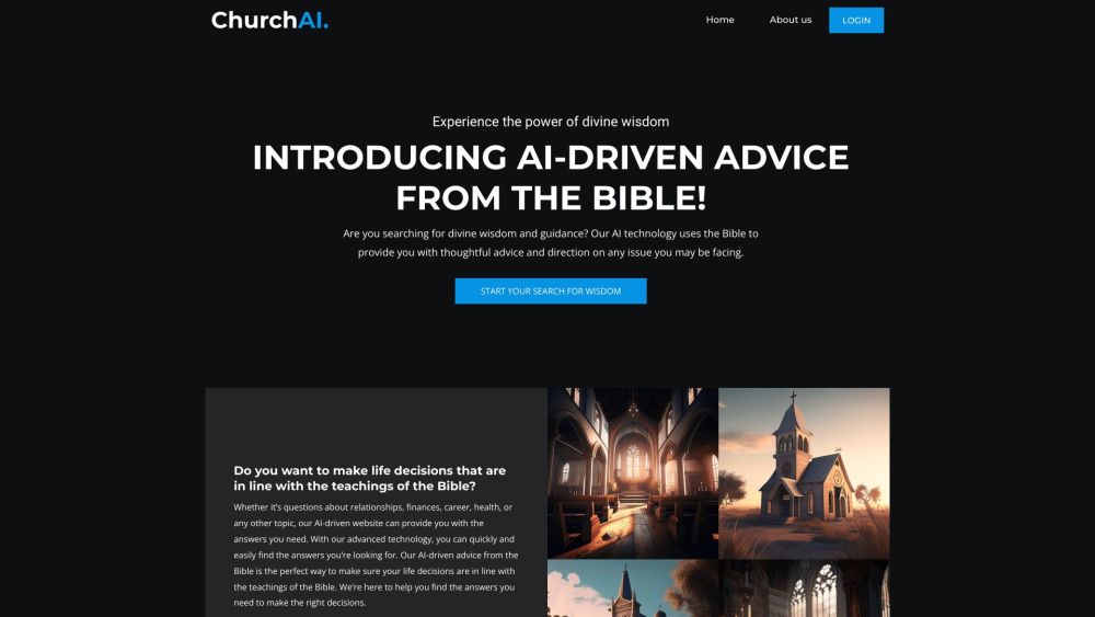 Church AI: AI Wisdom & Guidance from Bible Teachings