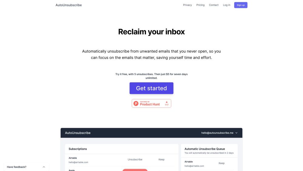 AutoUnsubscribe: Unsubscribes You from Unwanted Emails Effortlessly