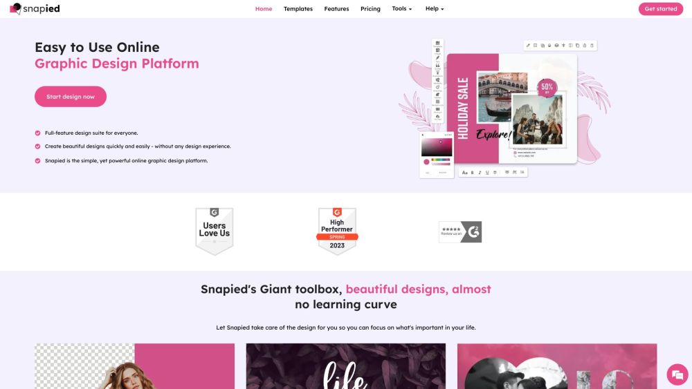 Snapied: Powerful Online Graphic Design Tool for All