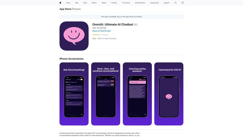 OmniAI: Conversational AI Assistant Powered by GPT-3 Technology