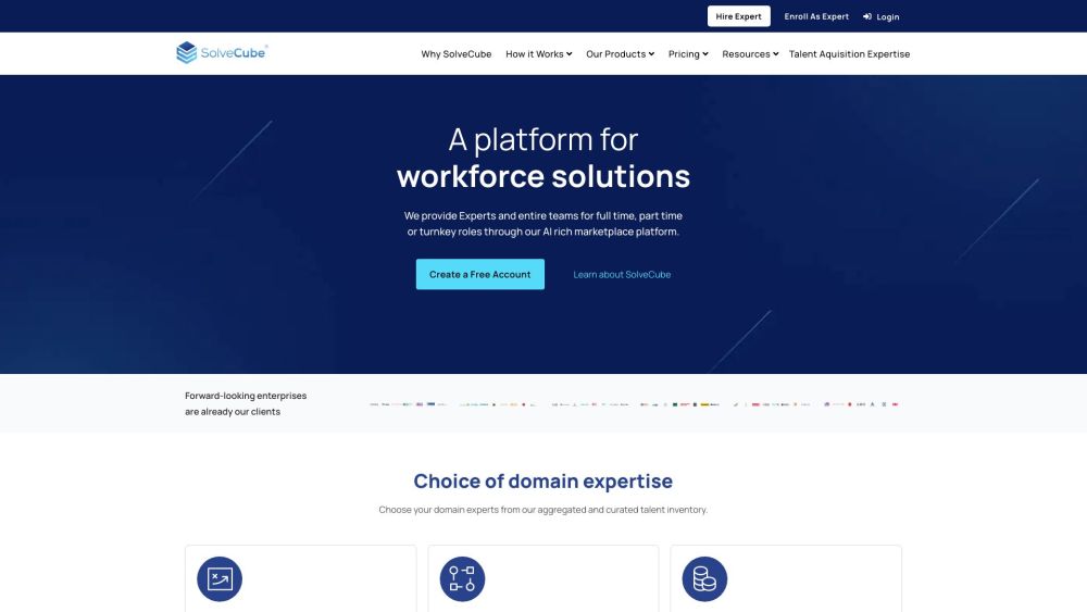 SolveCube: On-Demand CXOs, Expert Teams & AI Matchmaking Solutions