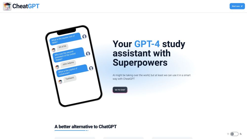 CheatGPT: AI Study Tool, Exam Help, Solutions, Translations, Explanations