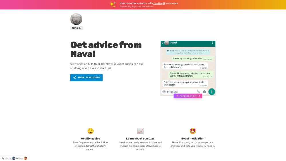 Naval AI Chatbot: Life & Startup Advice from Naval Ravikant